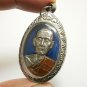 LP TOH BLUE COIN THAI BUDDHA AMULET PENDANT BLESS GREAT FORTUNE YANT OF SUCCESS