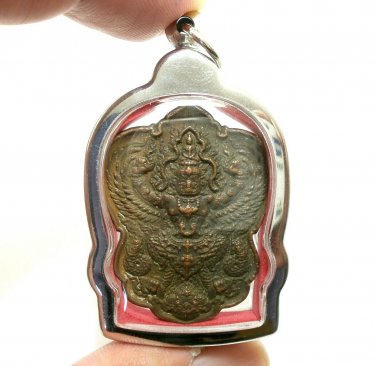 AJARN VARA GARUDA PHAYA KRUT THAI AMULET MAGIC EAGLE STRONG PROTECTION PENDANT