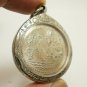 MAA LAKSHMI LORD GANESH COIN PENDANT GANESHA LAXMI HINDU BLESS 1980 SUCCESS RICH