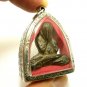 LP KRON PIDTA PITTA METAL CLOSE EYES BUDDHA CRON REAL THAI AMULET LUCKY PENDANT
