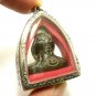 LP KRON PIDTA PITTA METAL CLOSE EYES BUDDHA CRON REAL THAI AMULET LUCKY PENDANT
