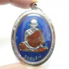 LP KOON BIG PENDANT 1994 MAGIC BLUE AMULET MULTIPLY MONEY RICH THAI BUDDHA GIFT