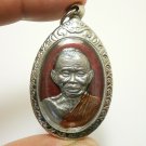 LP KOON COIN 1994 RED AMULET MULTIPLY MONEY RICH THAI REAL BUDDHA LUCKY PENDANT