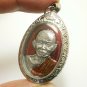 LP KOON COIN 1994 RED AMULET MULTIPLY MONEY RICH THAI REAL BUDDHA LUCKY PENDANT