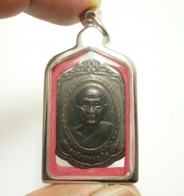 LP TIM WAT PHRAKAO BLESS 1978 PENDANT MIRACLE YANT THAI AMULET LUCKY RICH MONEY