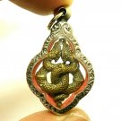 DUO NAGA NAK SNAKE PENDANT BLESSED REAL AMULET CHARM THAI LOVE APPEAL ATTRACTION