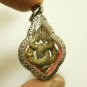 DUO NAGA NAK SNAKE PENDANT BLESSED REAL AMULET CHARM THAI LOVE APPEAL ATTRACTION