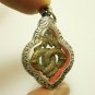 DUO NAGA NAK SNAKE PENDANT BLESSED REAL AMULET CHARM THAI LOVE APPEAL ATTRACTION