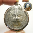 TIGER LP PERN BLUE PENDANT BLESSED 1998 MUAY THAI STRONG MAGIC LIFE PROTECTION