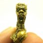 CHINESE DRAGON MINI BRASS AMULET LUCKY CHARM FENG SHUI MONEY WEALTH BLESSED RICH
