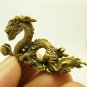 CHINESE DRAGON MINI BRASS AMULET LUCKY CHARM FENG SHUI MONEY WEALTH BLESSED RICH
