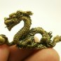 CHINESE DRAGON MINI BRASS AMULET LUCKY CHARM FENG SHUI MONEY WEALTH BLESSED RICH