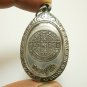 LP TOH GREEN COIN THAI BUDDHA AMULET PENDANT BLESS GREAT FORTUNE YANT OF SUCCESS