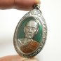 LP TOH GREEN COIN THAI BUDDHA AMULET PENDANT BLESS GREAT FORTUNE YANT OF SUCCESS