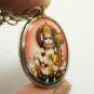 LORD HANUMAN MONKEY KING AMULET OM HINDU CHARM LIFE PROTECTION PENDANT NECKLACE