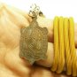 LP LEW BLESSED 1991 TURTLE REAL AMULET PENDANT MAGIC THAI LUCKY LIFE PROTECTION