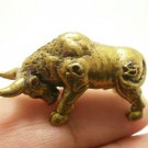 MAGIC WAR BULL MINI FIGURINE STATUE LIFE PROTECTION WIN RICH GAMBLE THAI AMULET