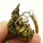 PHAYA NAGA NAK SNAKE BRASS PENDANT THAI CRAFT BLESS AMULET LUCKY CHARM NECKLACE