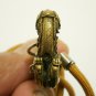 PHAYA NAGA NAK SNAKE BRASS PENDANT THAI CRAFT BLESS AMULET LUCKY CHARM NECKLACE