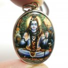 LORD SHIVA MAHADEV OM MAHADEVA GOD SIVA REAL BLESSED 1980s HINDU LOCKET NECKLACE