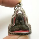 LP KRON PIDTA IN 1950s CLOSE EYES BUDDHA CRON TOK RAJA THAI AMULET LUCKY PENDANT