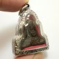 LP KRON PIDTA IN 1950s CLOSE EYES BUDDHA CRON TOK RAJA THAI AMULET LUCKY PENDANT