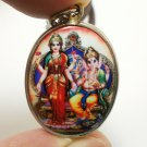 LAKSHMI LAXMI DEVI GODDESS LORD GANESHA GANESH SUCCESS GOD HINDU LOCKET NECKLACE