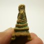 LP NGERN ON ALTAR MINI STATUE REAL BLESS 1970S THAI BUDDHA AMULET LUCK RICH GIFT