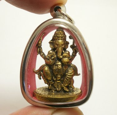 LORD GANESHA BLESSING GREAT WISHES PENDANT GOD OF SUCCESS GANAPATI GANESH LOCKET