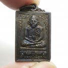 LP PUEK SMALL COIN LP SOMPOP BLESSED 1964 THAI RARE MAGIC BUDDHA AMULET PENDANT