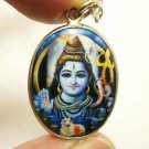 LORD SHIVA MAHADEV OM MAHADEVA GOD SIVA RUDRA BLESS 1980s HINDU LOCKET NECKLACE