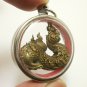 PHAYA NAGA LOCKET NAK SNAKE BRASS PENDANT THAI CRAFT BLESSED AMULET LUCKY CHARM