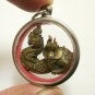 PHAYA NAGA LOCKET NAK SNAKE BRASS PENDANT THAI CRAFT BLESSED AMULET LUCKY CHARM