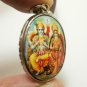 LORD VISHNU PRESERVER GOD WITH LAKSHMI LAXMI DEVI HINDU MIRACLE AMULET NECKLACE