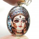 KALI DURGA PARVATI UMA DEVI 3 EYED AMBIKA GODDESS SHAKTI HINDU BLESS OM PENDANT