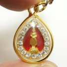 PHRA TAVAINATE PENDANT FOR PERSON BORN SUNDAY BUDDHA THAI LUCKY RED LOCKET CHARM