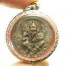 LORD GANESHA 2 SIDES PENDANT HINDU GOD OF SUCCESS GANAPATI GANESH DEITY MIRACLE