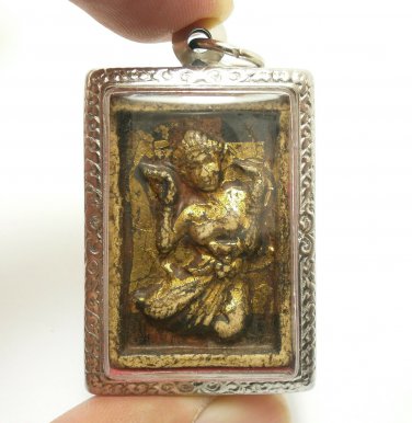 NANGKWAK 2 HANDS BLESS 1942 LADY CALL MONEY FORTUNE THAI AMULET 1 MAGIC PENDANT