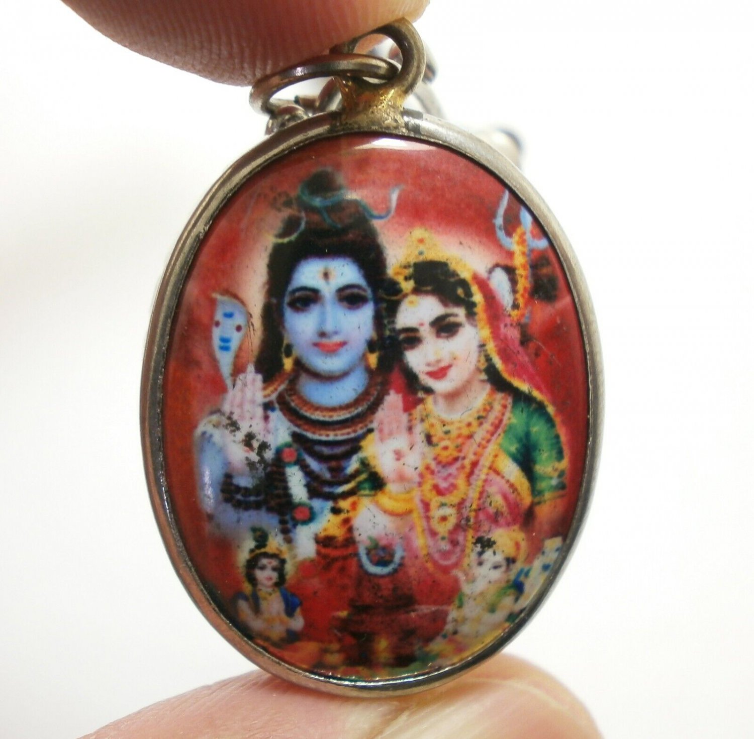 LORD SHIVA MAA PARVATI UMA SKANDA MURUGAN GANESHA GOD FAMILY OM PENDANT ...