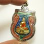 LP SOTORN BIG COIN THAI BUDDHA BLESSED AMULET GOOD LUCK CHARM MAGIC YANT PENDANT