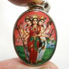 TRIDEVI Laxmi Saraswati Parvati Shakti Hindu Goddess TRISHAKTI Amulet Om Pendant