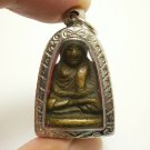 POWERFUL LP NGERN REAL AMULET BLESSED 1910s THAI BUDDHA SIAM LUCKY RICH PENDANT