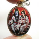 LORD SHIVA MAHADEV MAA PARVATI UMA AND GANESH GANESHA GOD FAMILY OM PENDANT GIFT