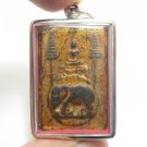 PHRA SOMDEJ SIT ON KING'S ELEPHANT BLESS 1967 BUDDHA WAT RAKANG THAI REAL AMULET