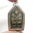 PHRA KHUNPAEN HOLD LADIES GUMAN THONG FIGHTING COCK THAI LOVE APPEAL YANT AMULET