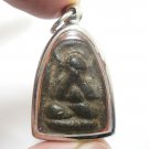 LP SUK PHRA PIDTA CLOSE EYES BUDDHA THAI MAGIC ANTIQUE SOOK AMULET LUCKY PENDANT