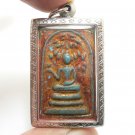 PHRA SOMDEJ KWAK PROKPO BLESSED 1967 BUDDHA UNDER BO TREE WAT RAKANG THAI AMULET