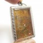 PHRA SOMDEJ RED STONE TAKRUT BLESSED 1967 WAT RAKANG THAI BUDDHA AMULET PENDANT
