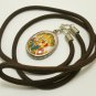 LORD VISHNU PRESERVER GOD WITH LAKSHMI DEVI DEITY HINDU MIRACLE AMULET NECKLACE