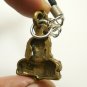 MAGIC OX FACE HERMIT THAI LERSI AMULET PROTECTION LUCKY RICH CHARM BRASS PENDANT
